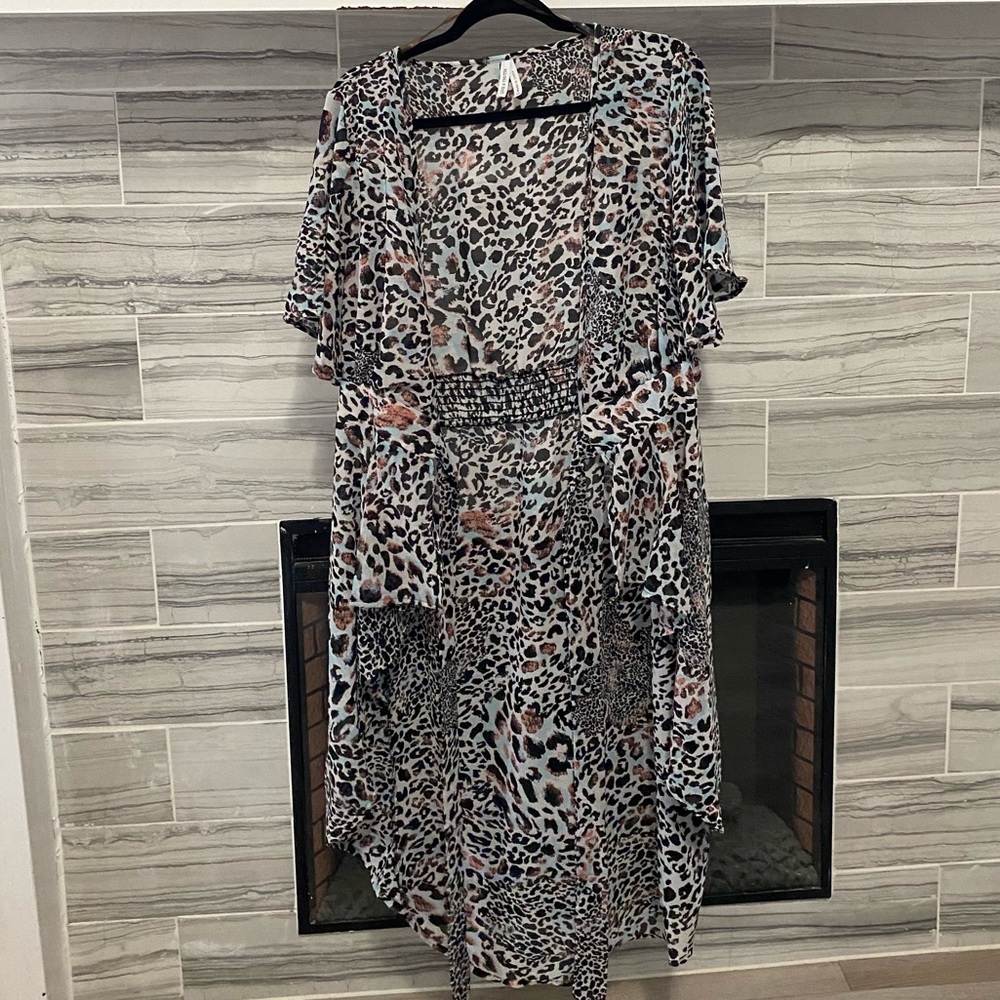 Leopard Print Kimono (PLUS SIZE)